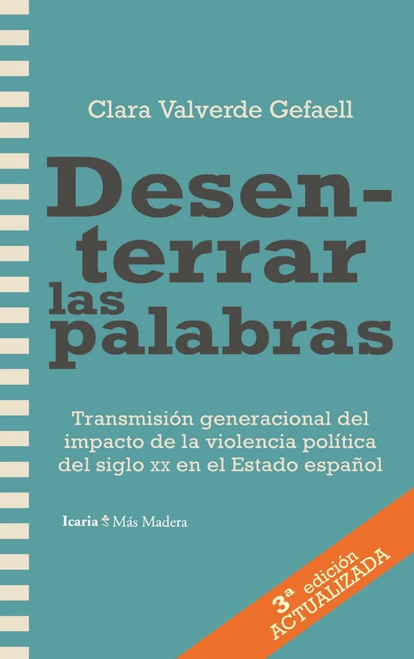 Portada de «Desenterrar las palabras», de Clara Valverde Gefaell
