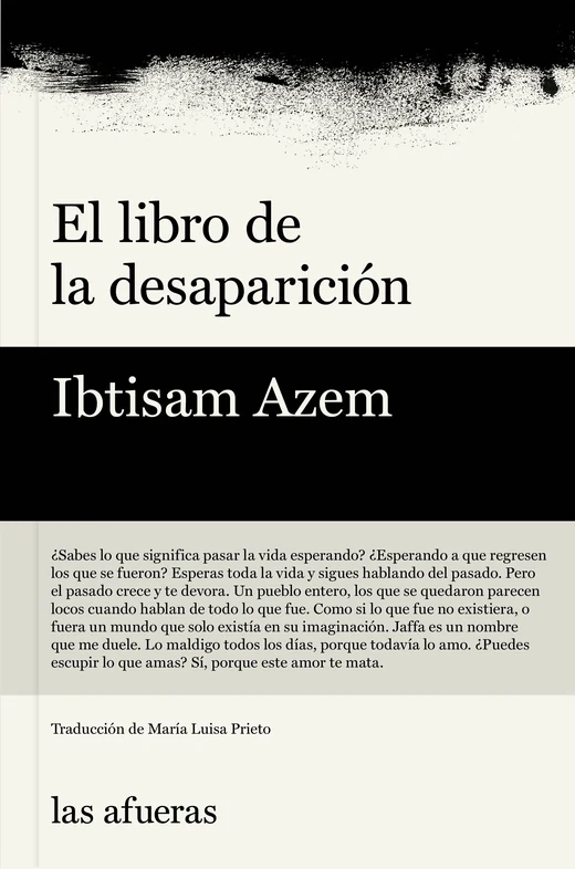 Portada de «El libro de la desaparición», de Ibtisam Azem