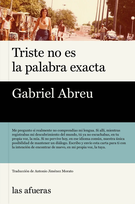 Portada de «Triste no es la palabra exacta», de Gabriel Abreu