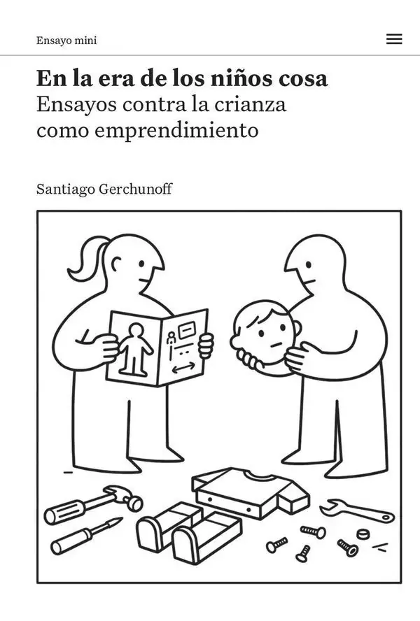 Portada de «En la era de los niños cosa», de Santiago Gerchunoff