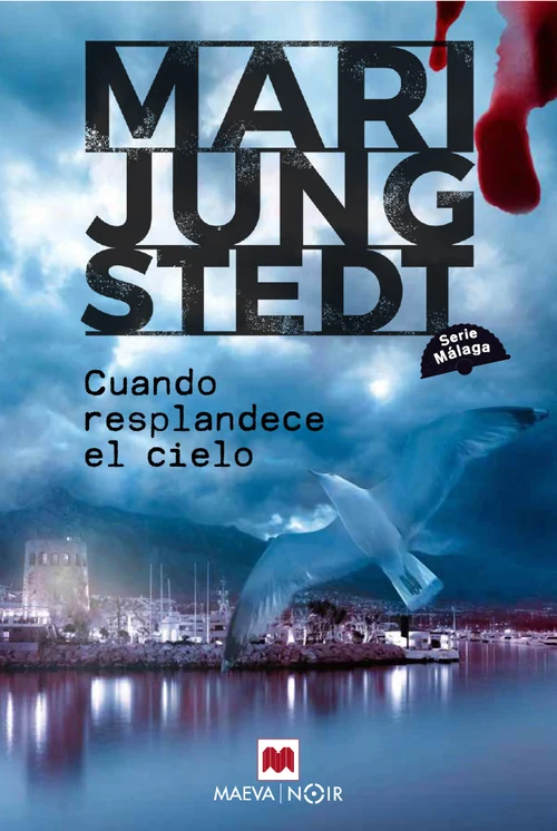 Portada de «Cuando resplandece el cielo (Serie Málaga 3)», de Mari Jungstedt