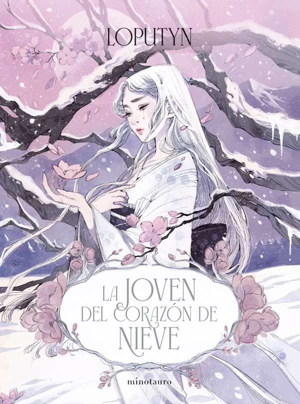 Portada de «La joven del corazón de nieve», de Loputyn