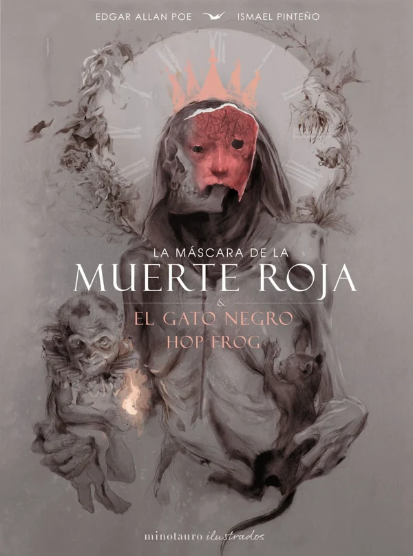Portada de «La máscara de la muerte roja y otros relatos», de Ismael Pinteño Visuara, Edgar Allan Poe