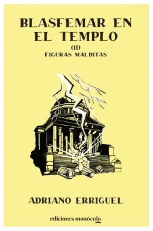 Portada de «Blasfemar en el templo II», de Adriano Erriguel