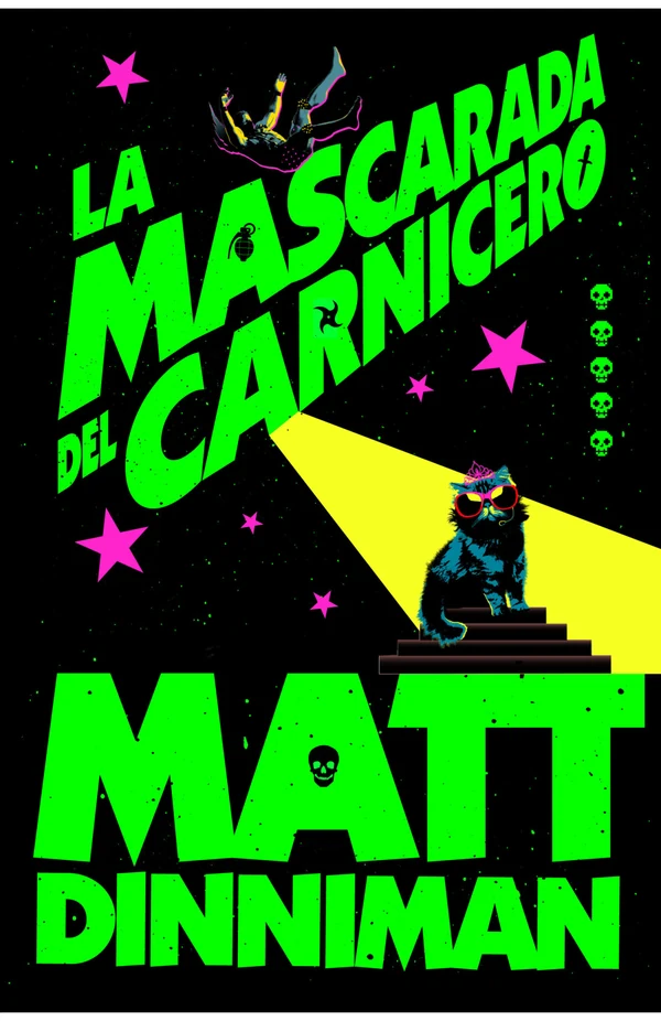 Portada de «La mascarada del carnicero (Carl el Mazmorrero 5)», de Matt Dinniman