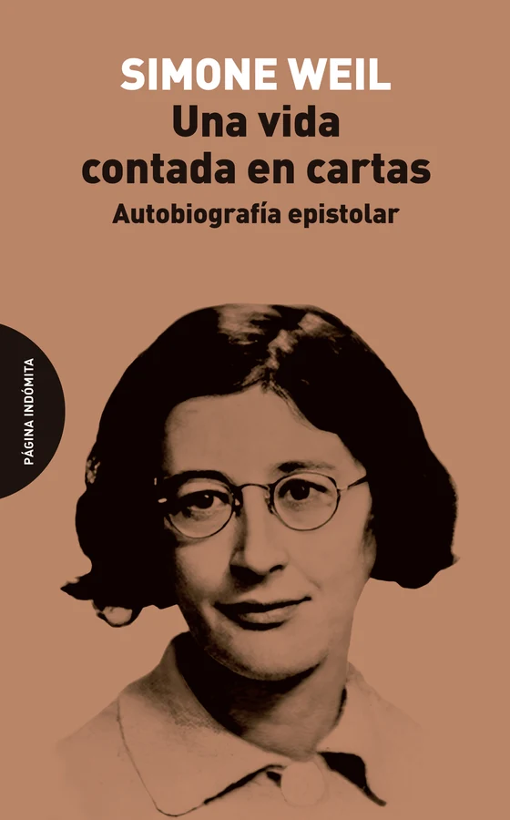 Portada de «Una vida contada en cartas», de Simone Weil