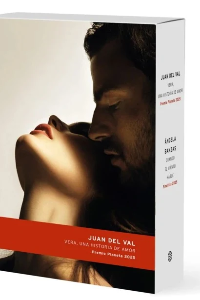 Portada de «Estuche Premio Planeta 2025: Vera, una historia de amor / Cuando el viento hable», de Juan del Val, Ángela Banzas