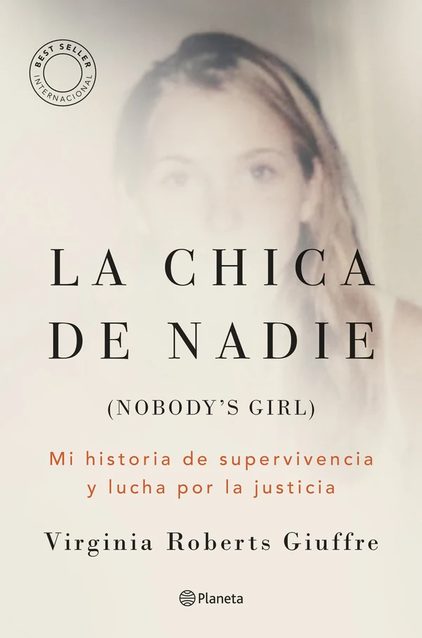 Portada de «La chica de nadie», de Virginia Roberts Giuffre