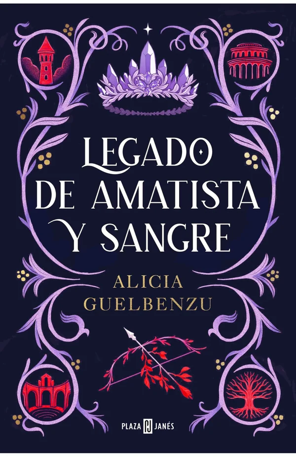 Portada de «Legado de amatista y sangre», de Alicia Guelbenzu