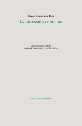 Portada de «La dimensión conocida», de Diego Rodríguez Reis