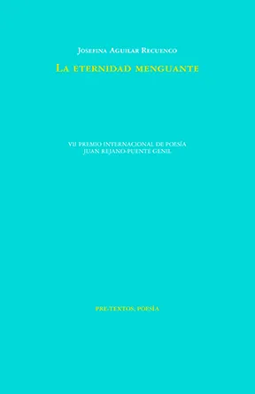 Portada de «La eternidad menguante», de Josefina Aguilar Recuenco