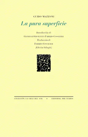 Portada de «La pura superficie», de Guido Mazzoni