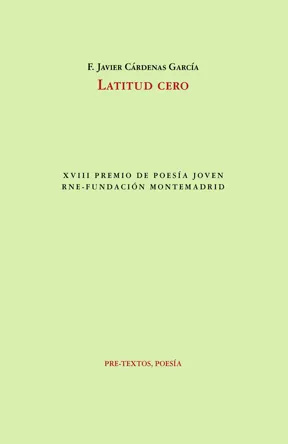 Portada de «Latitud cero», de F. Javier Cárdenas García