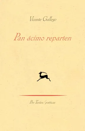 Portada de «Pan ácimo reparten», de Vicente Gallego