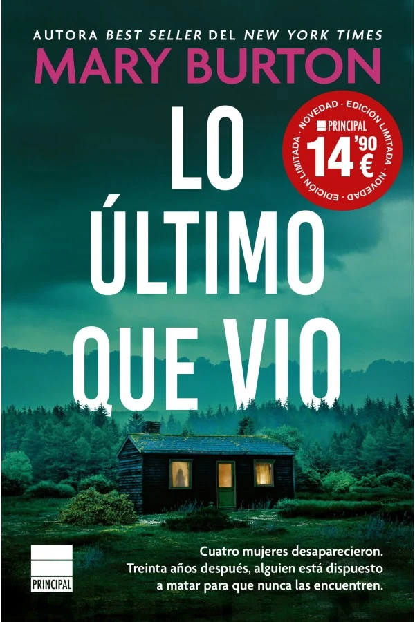 Portada de «Lo último que vio», de Mary Burton