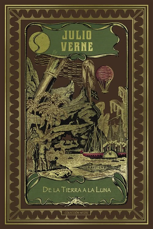 Portada de «De la Tierra a la Luna», de Julio Verne