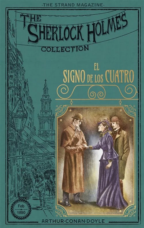 Portada de «El signo de los cuatro», de Arthur Conan Doyle