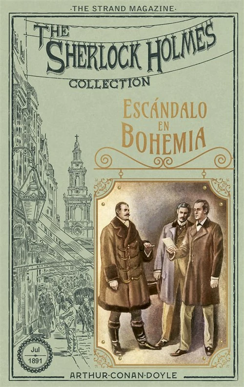 Portada de «Escándalo en Bohemia», de Arthur Conan Doyle