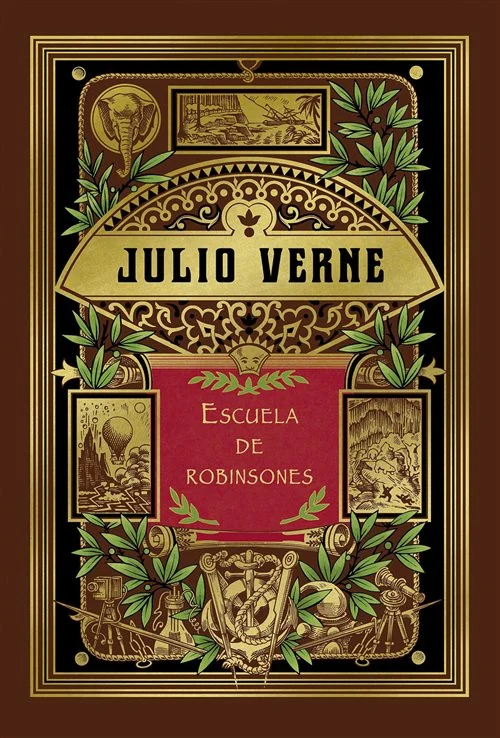 Portada de «Escuela de Robinsones (Hetzel)», de Julio Verne