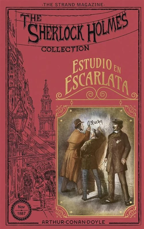 Portada de «Estudio en escarlata», de Arthur Conan Doyle