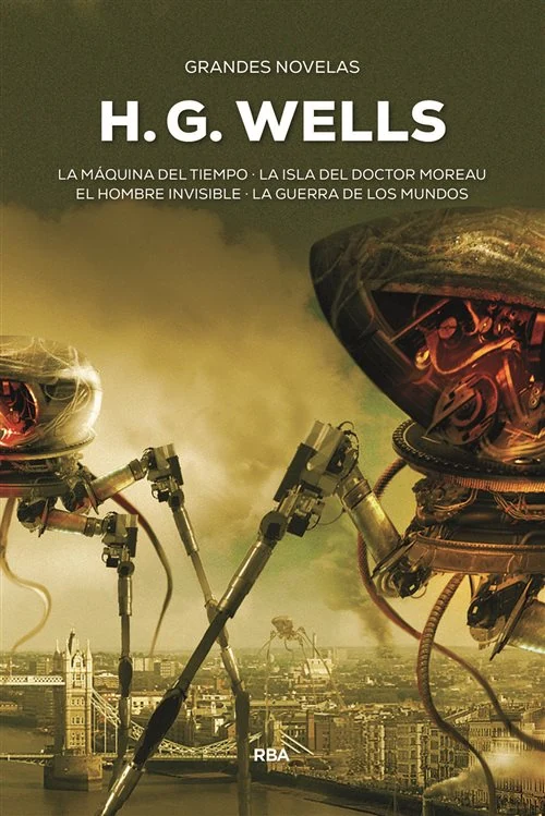 Portada de «Grandes novelas», de Herbert George Wells