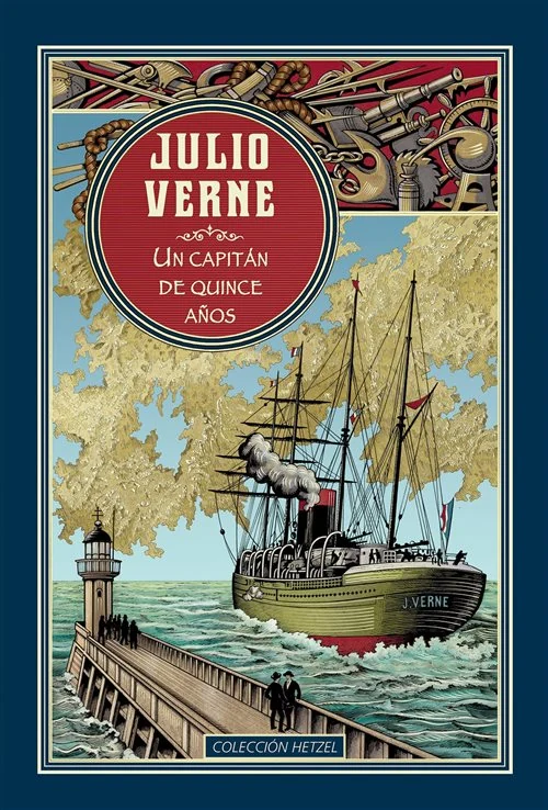 Portada de «Un capitán de quince años», de Julio Verne