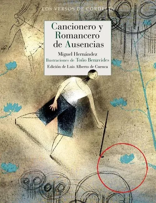 Portada de «Cancionero y romancero de ausencias», de Miguel Hernández, Toño Benavides