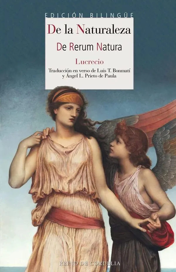 Portada de «De la naturaleza», de Lucrecio