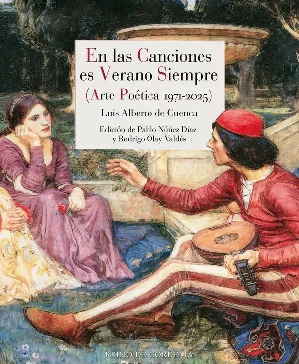 Portada de «En las canciones es verano siempre», de Luis Alberto De Cuenca