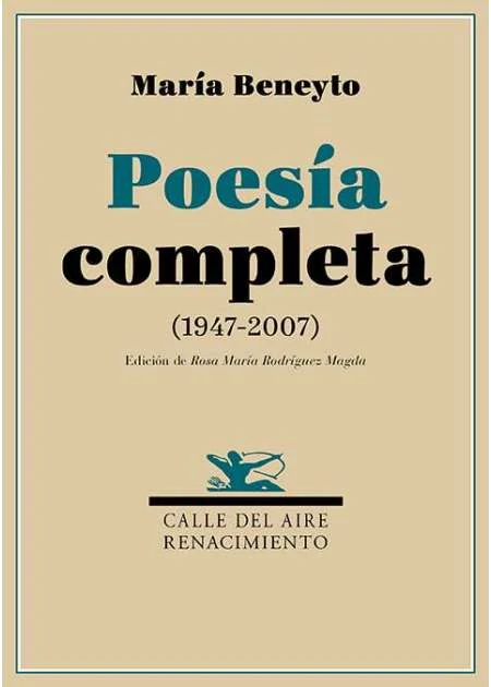 Portada de «Poesía completa», de María Beneyto