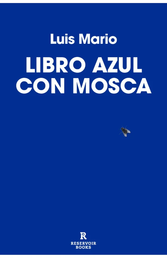 Portada de «Libro azul con mosca», de Luis Mario