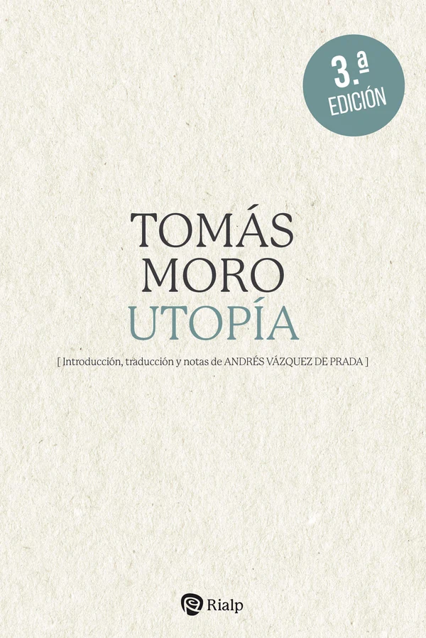 Portada de «Utopía», de Santo Tomás Moro