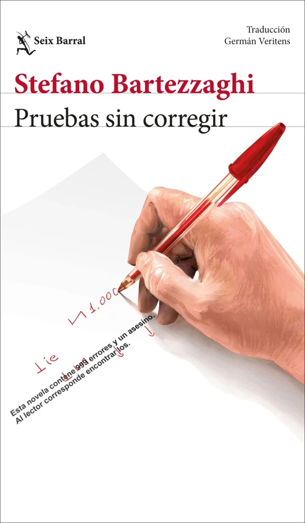 Portada de «Pruebas sin corregir», de Stefano Bartezzaghi