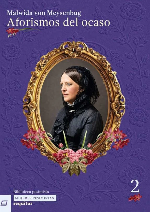Portada de «Aforismos del ocaso», de Malwida von Meysenbug