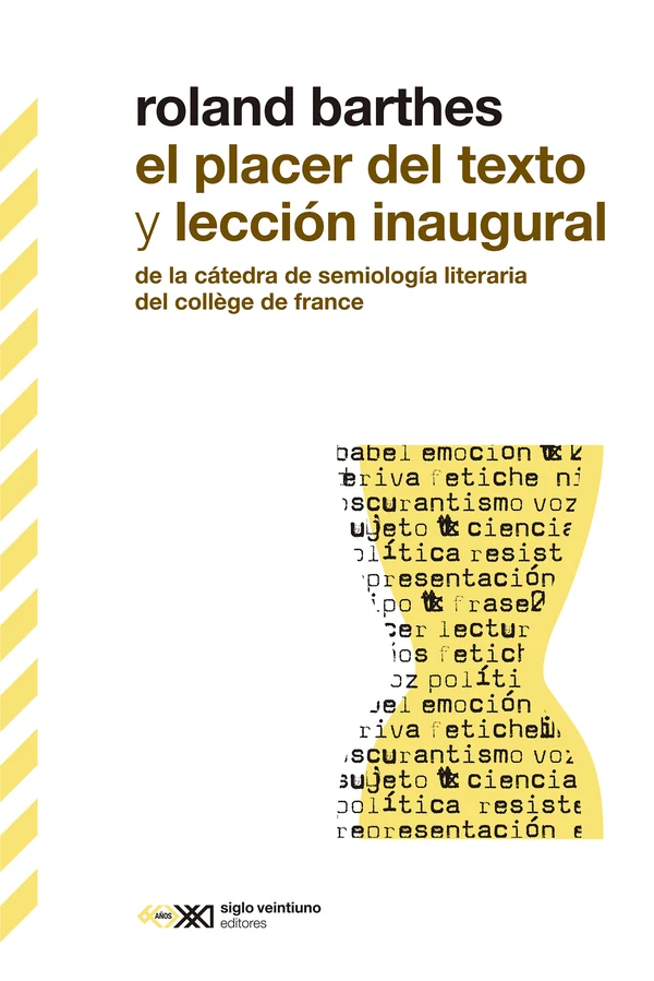 Portada de «El placer del texto y Lección inaugural», de Roland Barthes