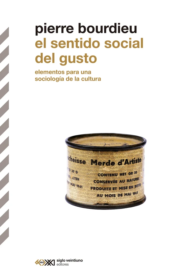 Portada de «El sentido social del gusto», de Pierre Bourdieu