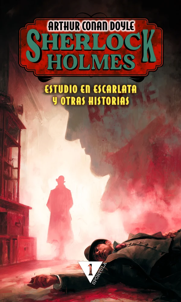 Portada de «Estudio en escarlata y otras historias», de Arthur Conan Doyle
