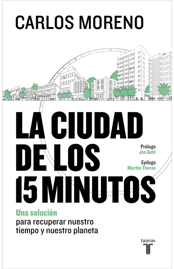 Portada de «La ciudad de los 15 minutos», de Carlos Moreno