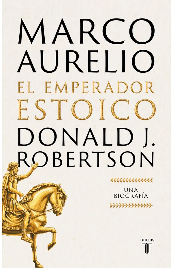 Portada de «Marco Aurelio: El emperador estoico», de Donald J. Robertson