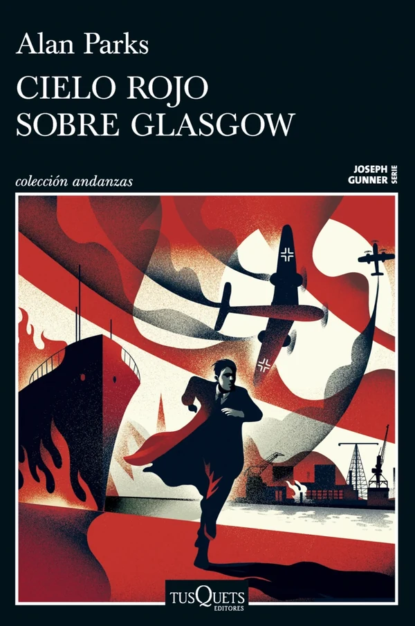 Portada de «Cielo rojo sobre Glasgow (Serie Joseph Gunner 1)», de Alan Parks