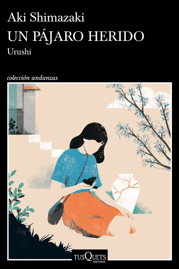 Portada de «Un pájaro herido», de Aki Shimazaki