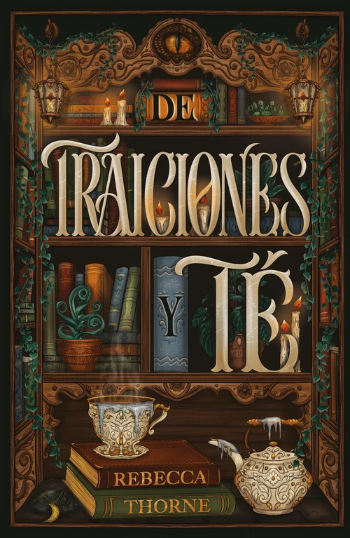 Portada de «De traiciones y té», de Rebecca Thorne