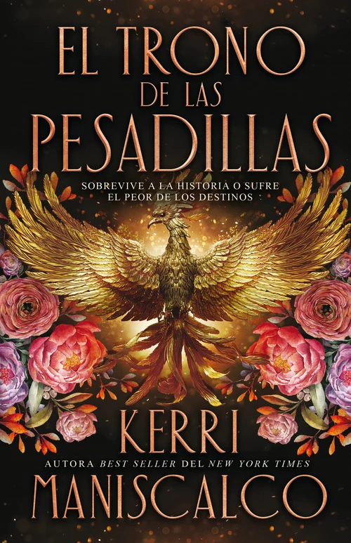 Portada de «El trono de las pesadillas», de Kerri Maniscalco
