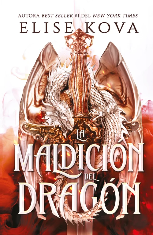 Portada de «La maldición del dragón», de Elise Kova
