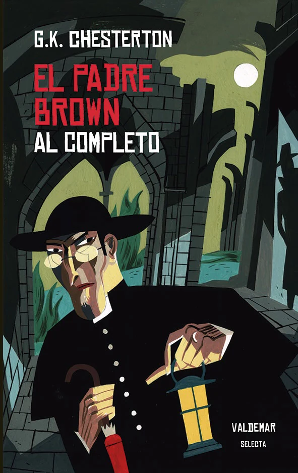 Portada de «El padre Brown al completo», de Gilbert Keith Chesterton
