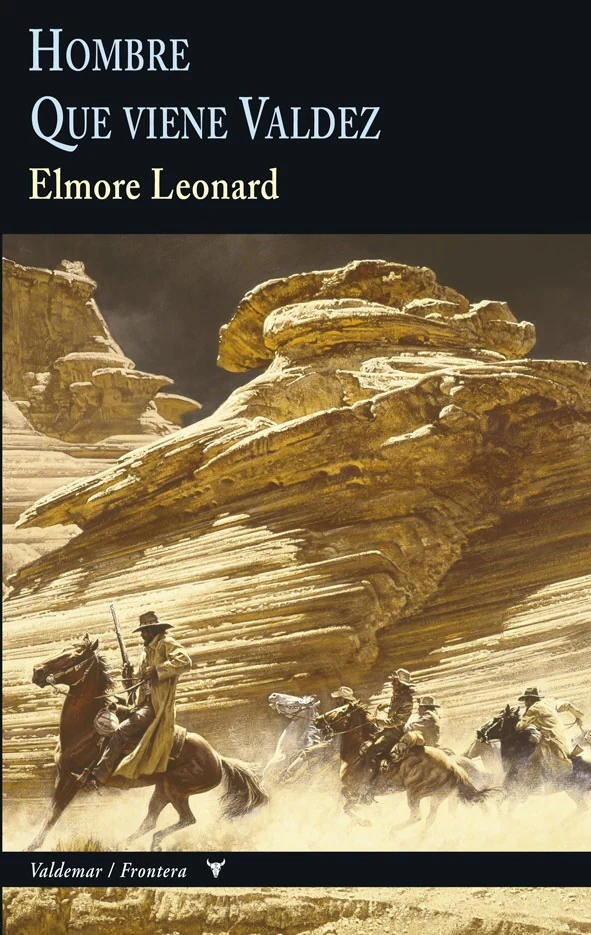 Portada de «Hombre & Que viene Valdez», de Elmore Leonard