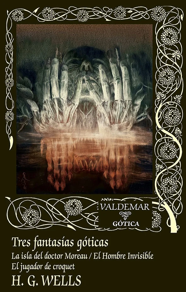 Portada de «Tres fantasías góticas», de H. G. Wells