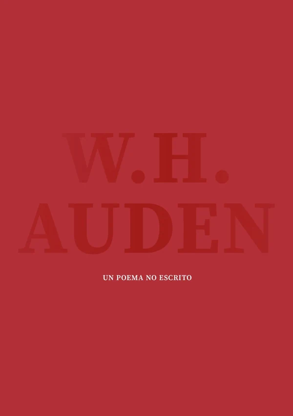 Portada de «Un poema no escrito», de W. H. Auden